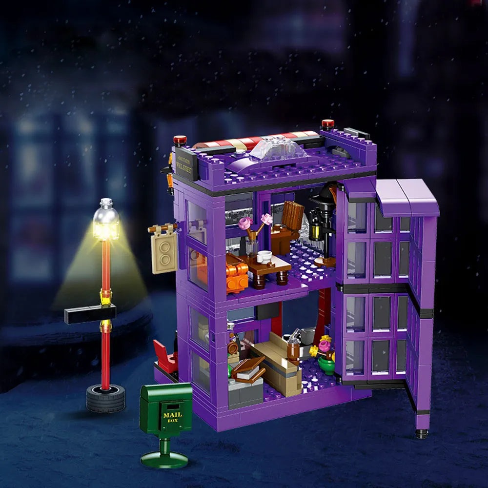 Building Blocks Harry Potter MOC Magic Diagon Pub Bricks Toys - 4