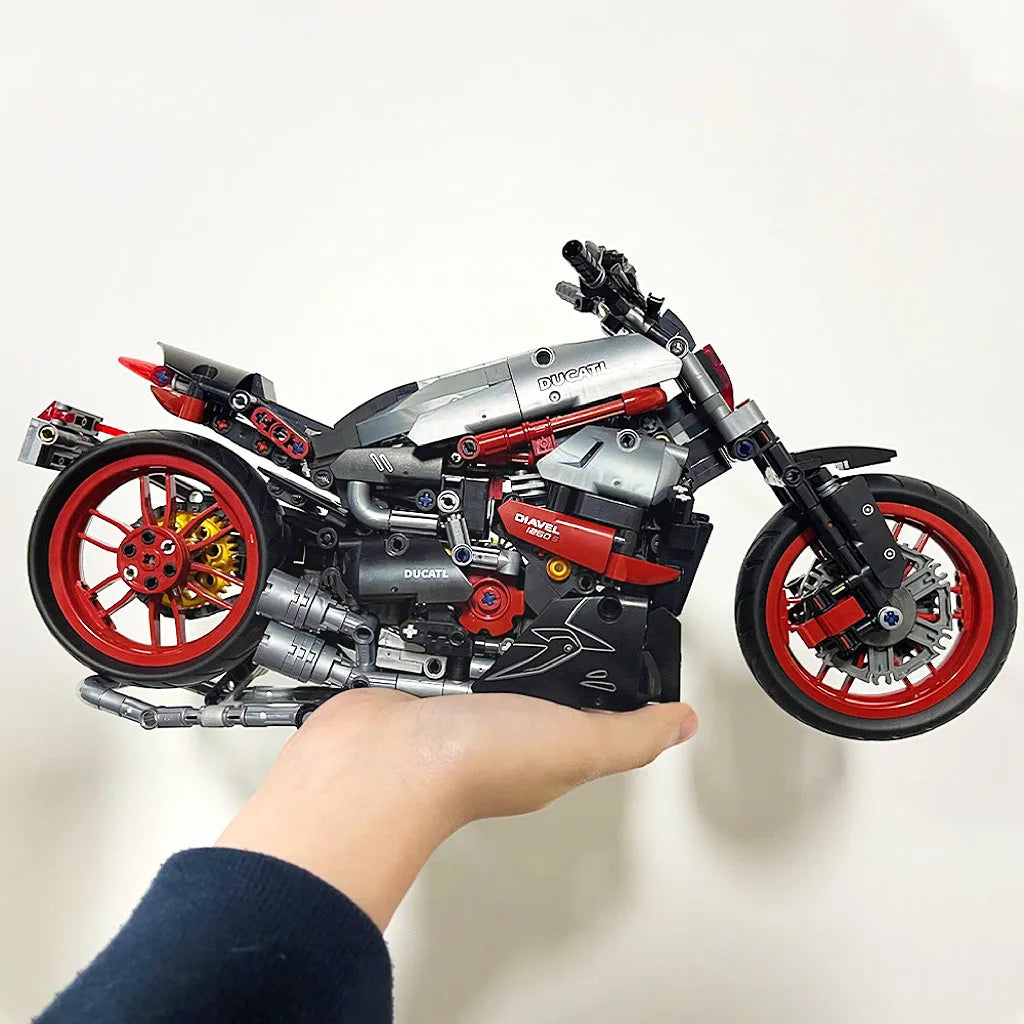 Building Blocks MOC Super Speed 1260S Racing Motorcycle Bricks Kids Toy - 14