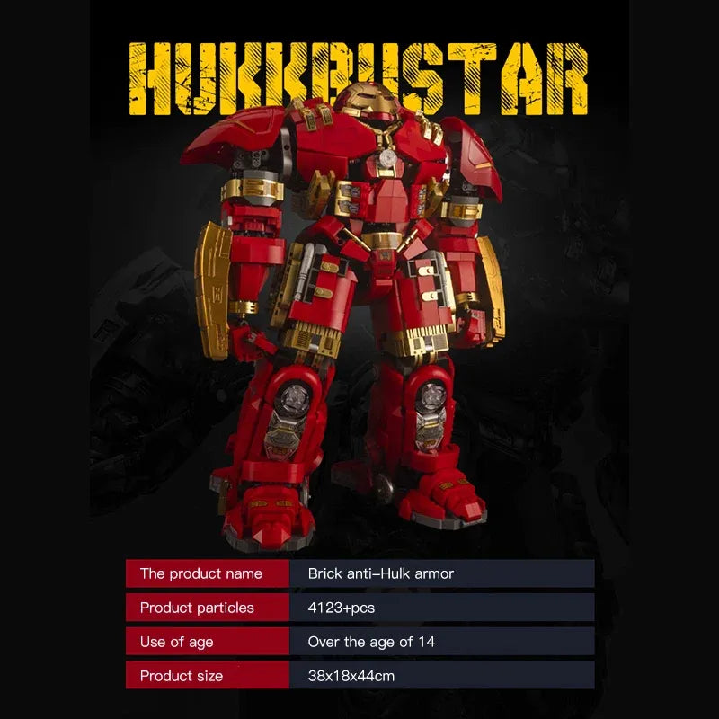 Building Blocks Mech MOC MK44 Hulkbuster Armor Robot Bricks Toy Construction Set Toys - 2