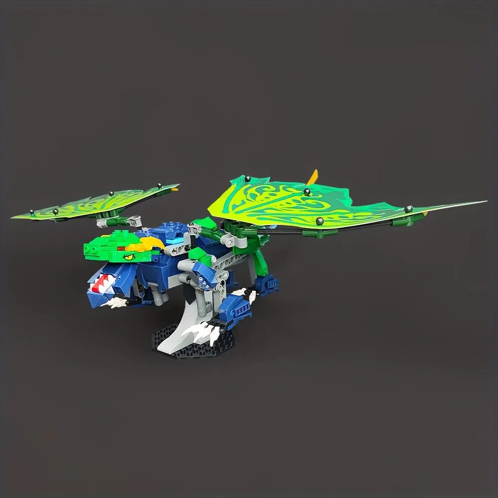 Building Blocks Creator Ideas Movie MOC Legendary Dragon Bricks Toy Construction Set Toys - 5