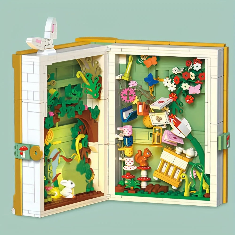 Building Blocks Creator Expert Alice In Wonderland 3D Book Bricks Toy - 4