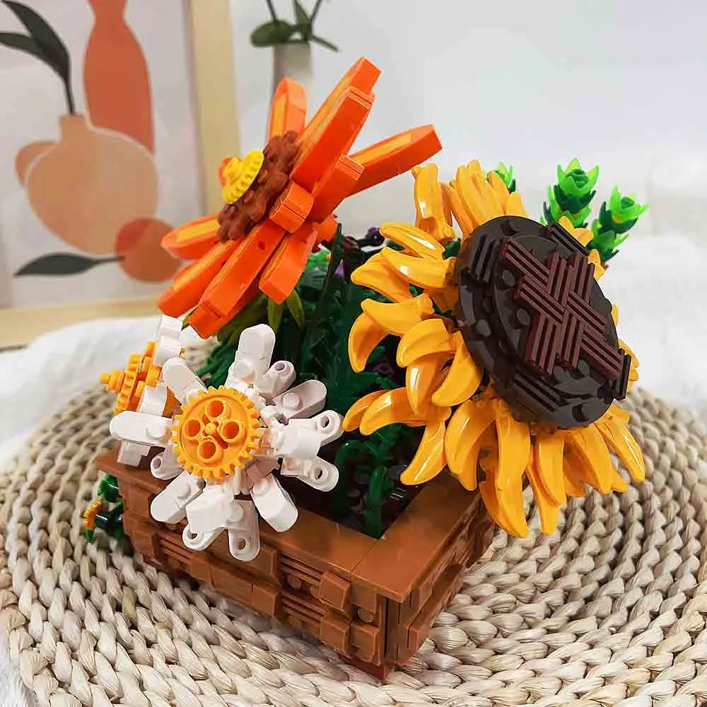 Building Blocks Creator Expert MOC Creeper Plant Potted Bricks Toy Construction Set Toys - 6