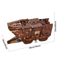 Thumbnail for Building Blocks Star Wars MOC The Sandcrawler Bricks Toy 80038 Construction Set Toys - 3
