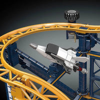 Thumbnail for Building Blocks Creator Expert Motorized Fairground Roller Coaster Bricks Toy - 10