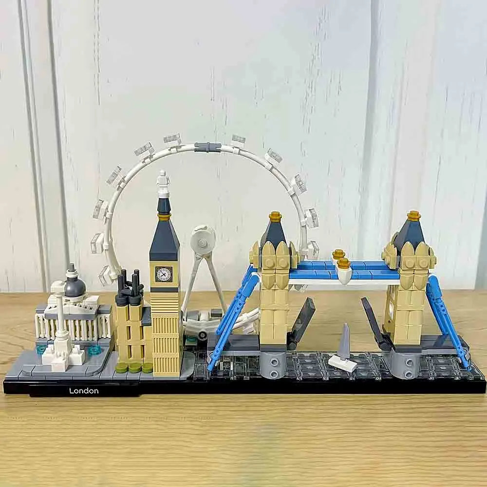 Building Blocks Architecture MOC London Skyline Bricks Toy Construction Set Toys - 3