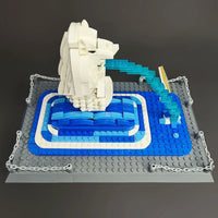 Thumbnail for Building Blocks MOC Architecture Famous Merlion Statue Bricks Toys 4218 Construction Set Toys - 12