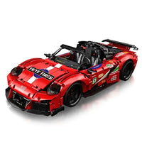 Thumbnail for Building Blocks Tech MOC Motorized Porsche 911 Super Car Bricks Toy - 1