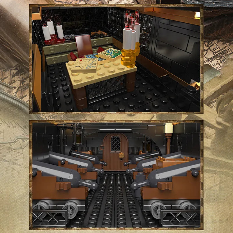 Building Blocks Pirates of Caribbean MOC Black Pearl Ship Bricks Toy Construction Set Toys - 5