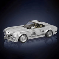 Thumbnail for Building Blocks Tech Mini Mercedes-Benz 300SL Speed Champions Racers Bricks Toy - 4