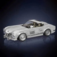 Thumbnail for Building Blocks Tech Mini Mercedes - Benz 300SL Speed Champions Racers Bricks Toy - 4