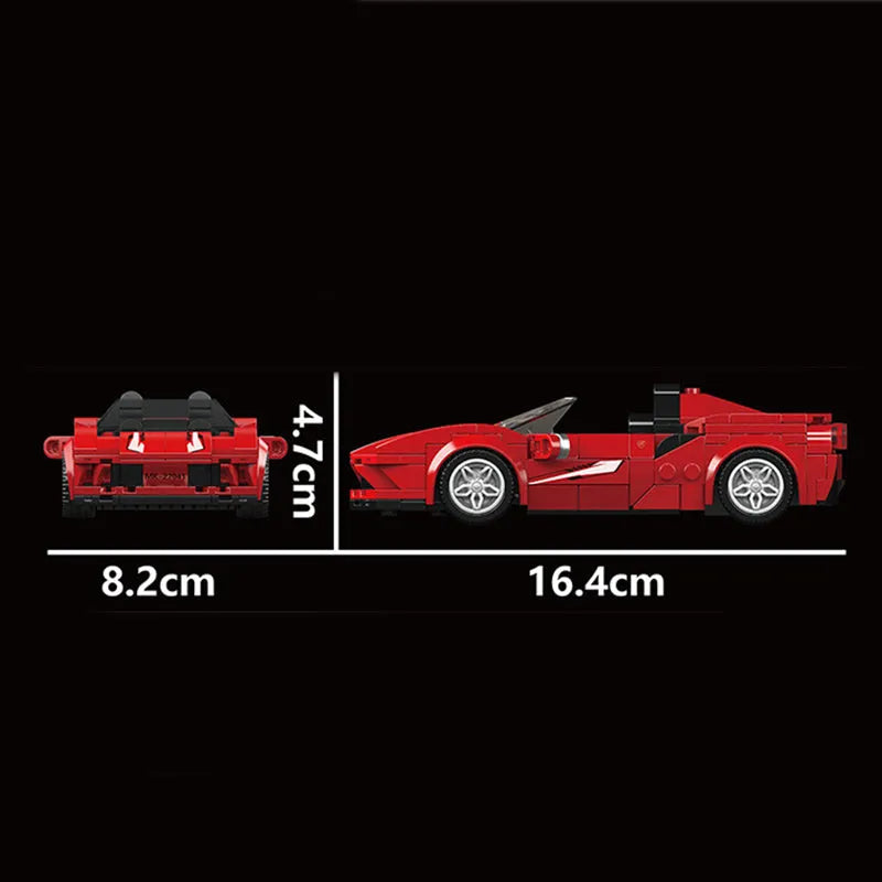 Building Blocks Tech Mini Ferrari F8 Speed Champions Racers Bricks Toy Construction Set Toys - 8