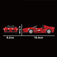 Thumbnail for Building Blocks Tech Mini Ferrari F8 Speed Champions Racers Bricks Toy - 8