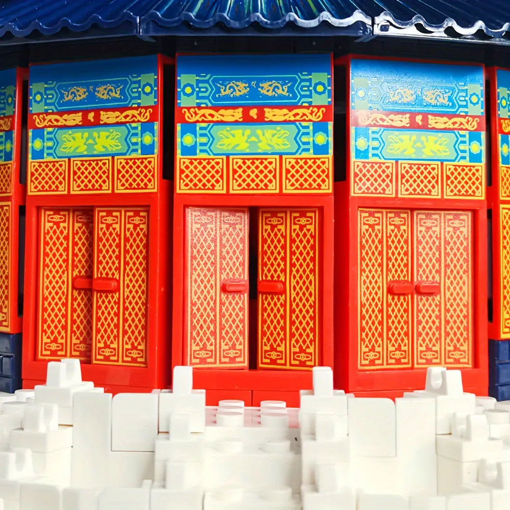 Building Blocks MOC Architecture Temple Of Heaven Bricks Toy - 8