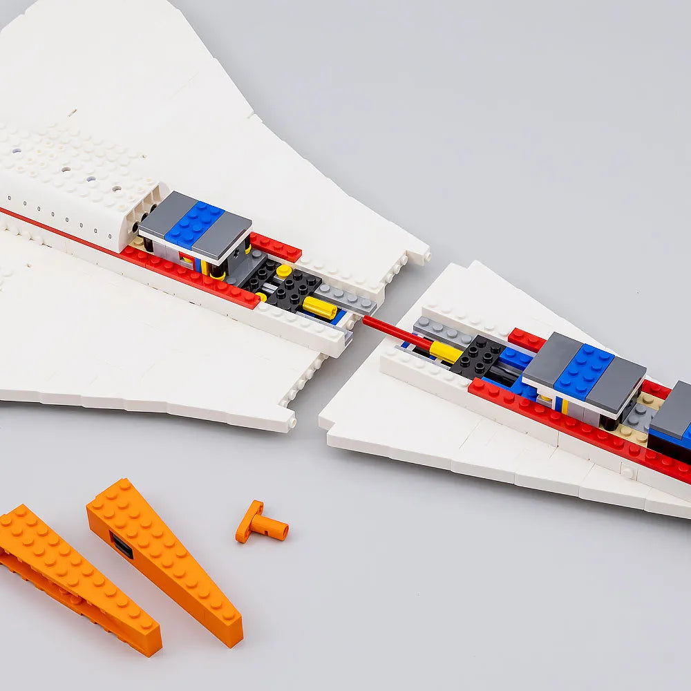 Building Blocks Tech Creator Expert MOC Concorde Bricks Toy - 3