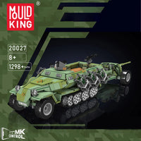 Thumbnail for Building Blocks Military Motorized Semi Tracked Armored Vehicle Bricks Toy - 2