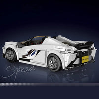 Thumbnail for Building Blocks Tech Mini McLaren 650S Speed Champions Racers Bricks Toy Construction Set Toys - 3