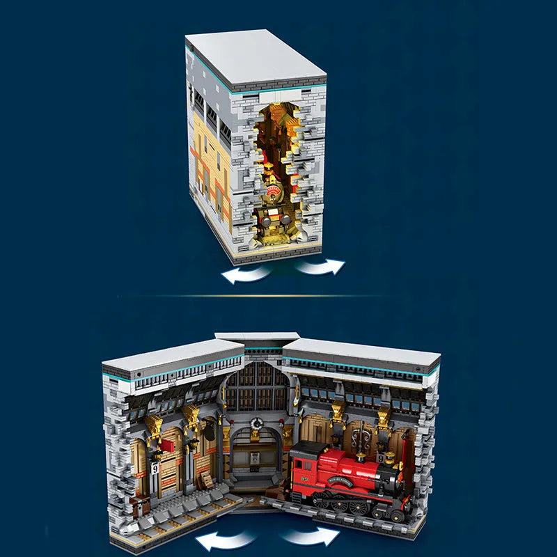 Building Blocks Harry Potter MOC Movie Magic Station Bricks Toy Construction Set Toys - 8