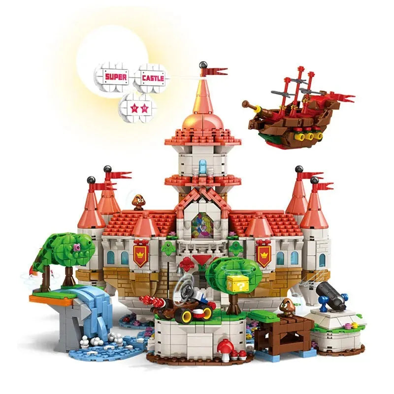 Building Blocks Movie Creator Expert Super Mario Castle Bricks Toy - 1