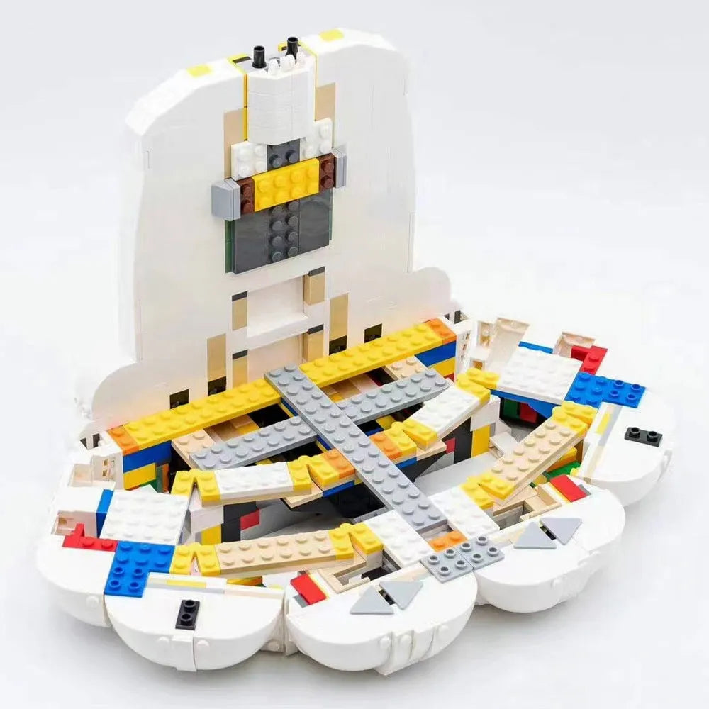 Building Blocks Expert Creator MOC Little Mermaid Royal Clamshell Bricks Toy - 4