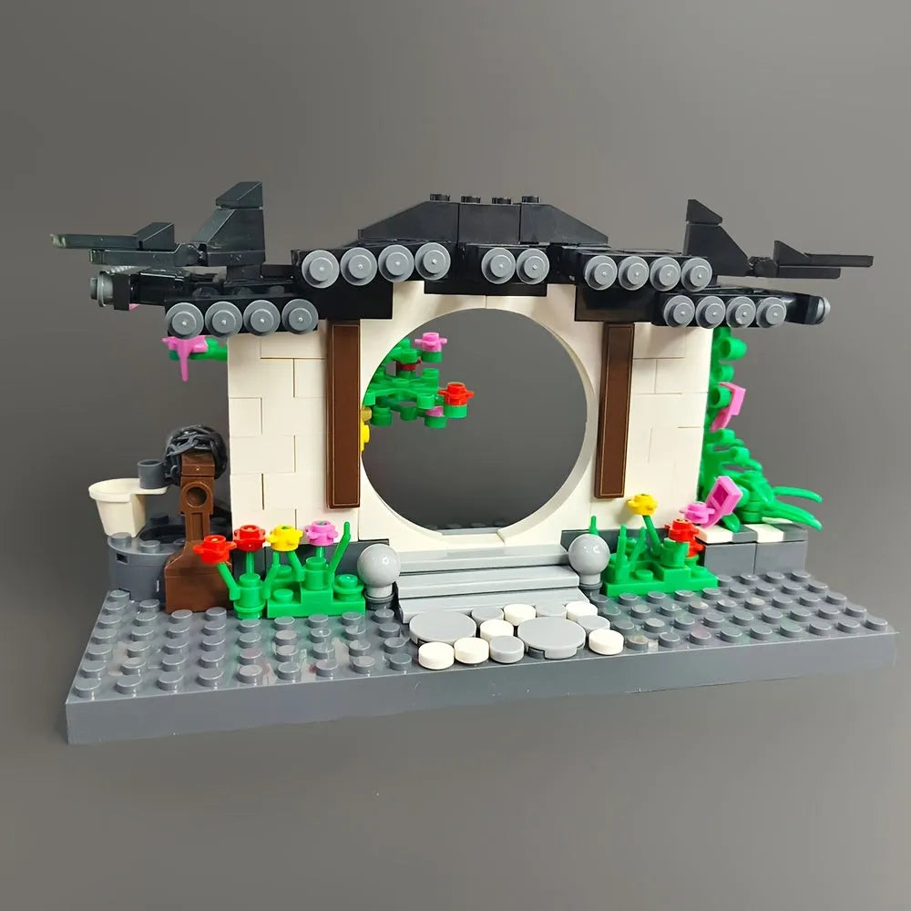 Building Blocks Creator Expert MOC Huizhou Architecture Arch Bricks Toy Construction Set Toys - 1