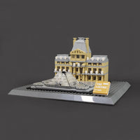 Thumbnail for Building Blocks MOC Architecture City Paris The Louvre Bricks Kids Toys - 8