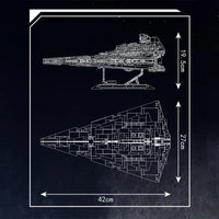 Thumbnail for Building Blocks Star Wars MOC Imperial Destroyer Bricks Toy - 2