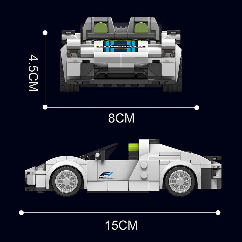 Building Blocks Tech Mini Porsche 918 Speed Champions Bricks Toy - 5