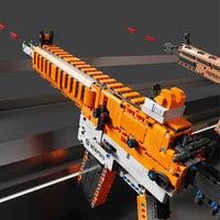 Thumbnail for Building Blocks Military Weapon MOC M4-16 Submachine Gun Bricks Toy Construction Set Toys - 3