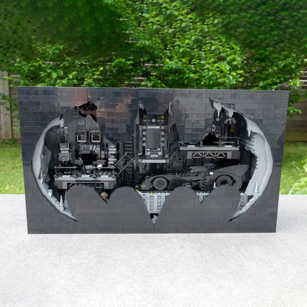 Building Blocks Super Hero MOC Batcave Shadow Box Bricks Toy - 4