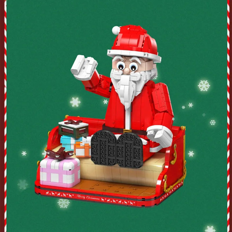 Building Blocks Creator Expert MOC City Santa Claus Bricks Toy Construction Set Toys - 2