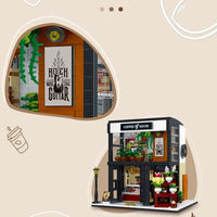 Thumbnail for Building Blocks Creator Expert City Flower Coffee House Bricks Toy Construction Set Toys - 6