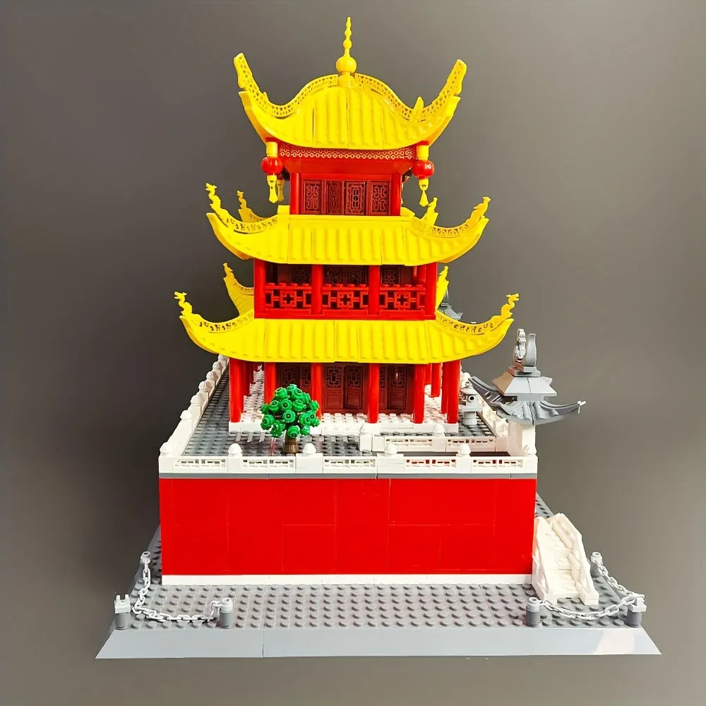 Building Blocks Creator Expert MOC China Yueyang Tower Bricks Toy Construction Set Toys - 7