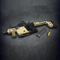 Thumbnail for Building Blocks Military MOC Motorized KRISS Vector SMG Gun Bricks Toy - 4