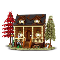 Thumbnail for Building Blocks Creator Expert MOC Forest Cabin Bricks Toy - 1