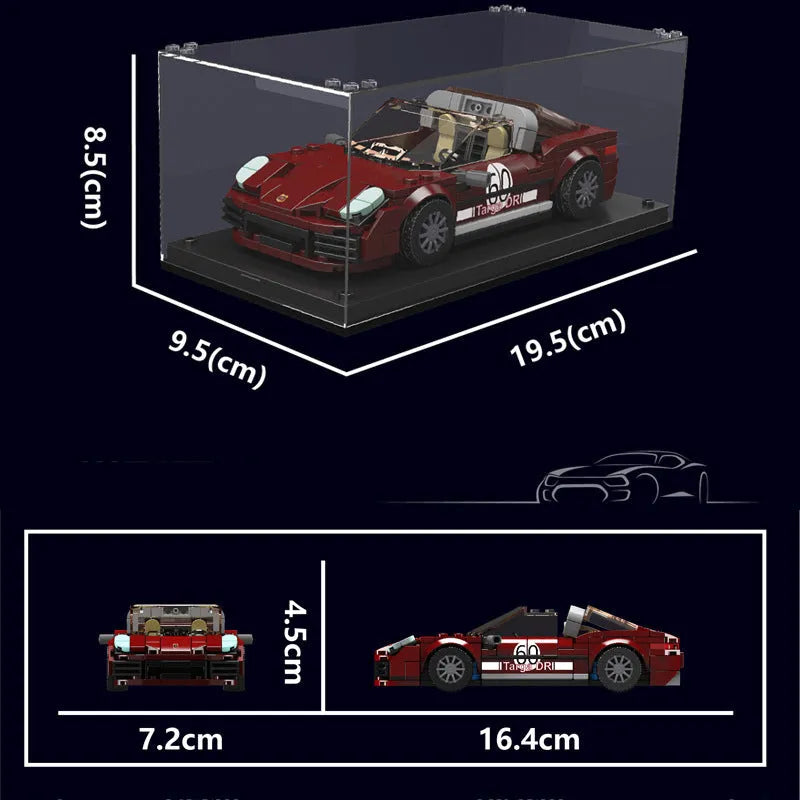 Building Blocks Tech Mini 911 Targa Speed Car Champions Bricks Toy Construction Set Toys - 2