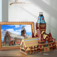 Thumbnail for Building Blocks Creator Expert MOC Harvard Memorial Hall Bricks Toy - 2