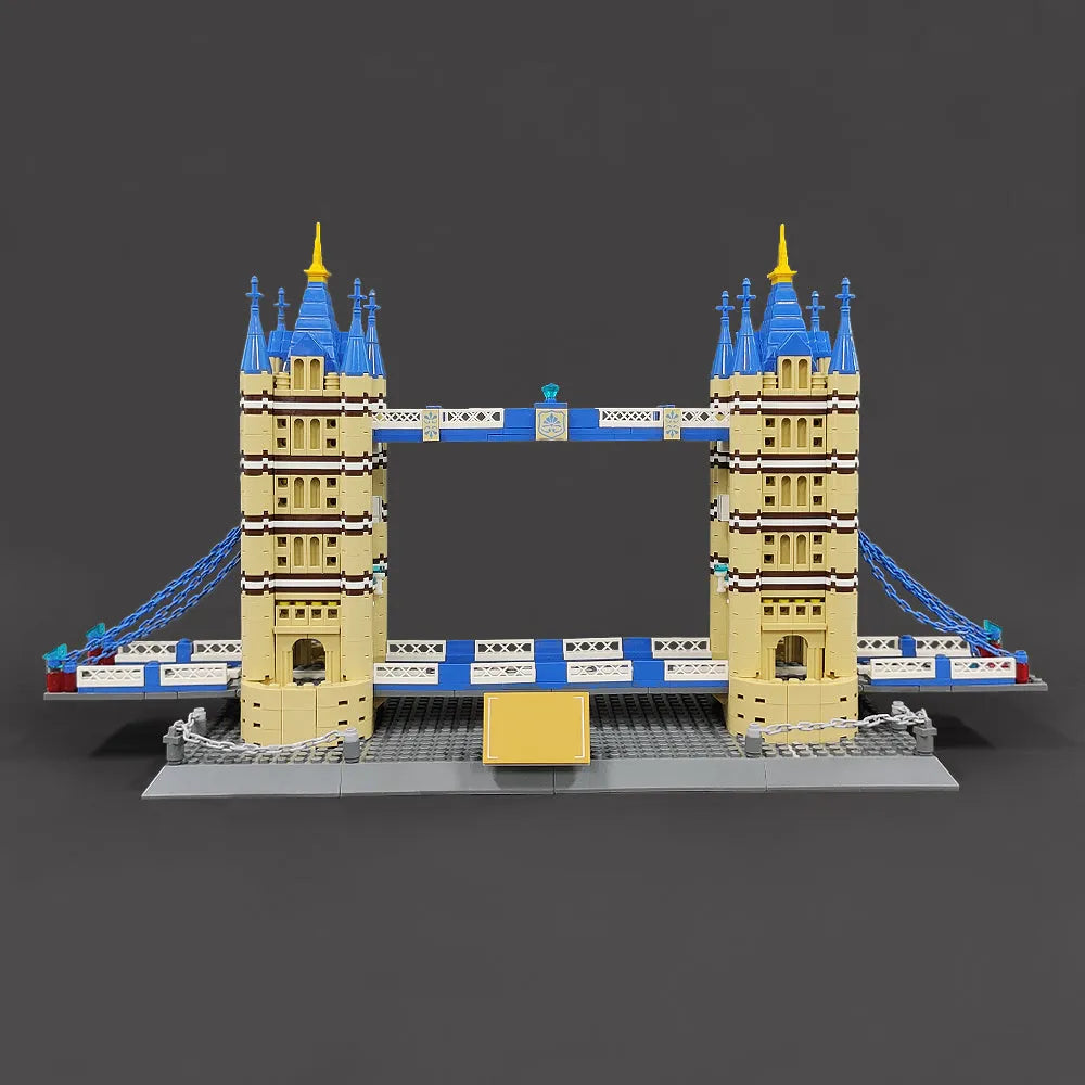 Building Blocks MOC Architecture London Tower Bridge Bricks Toys - 14