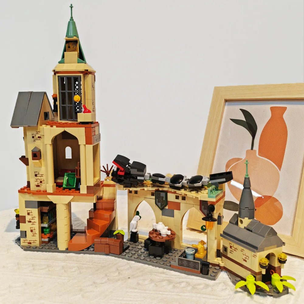 Building Blocks Creator Harry Potter MOC Magic Courtyard Bricks Toy Construction Set Toys - 2