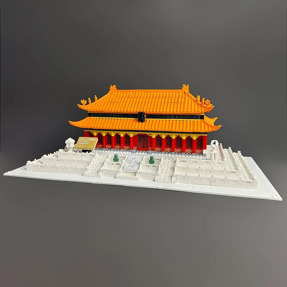 Building Blocks Architecture City Palace Of Harmony Bricks Toys - 12