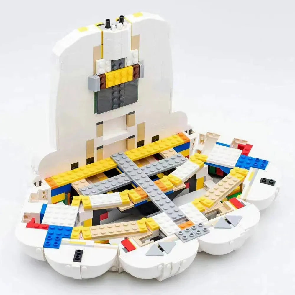 Building Blocks Expert Creator The Little Mermaid Royal Clamshell Bricks Toy - 4