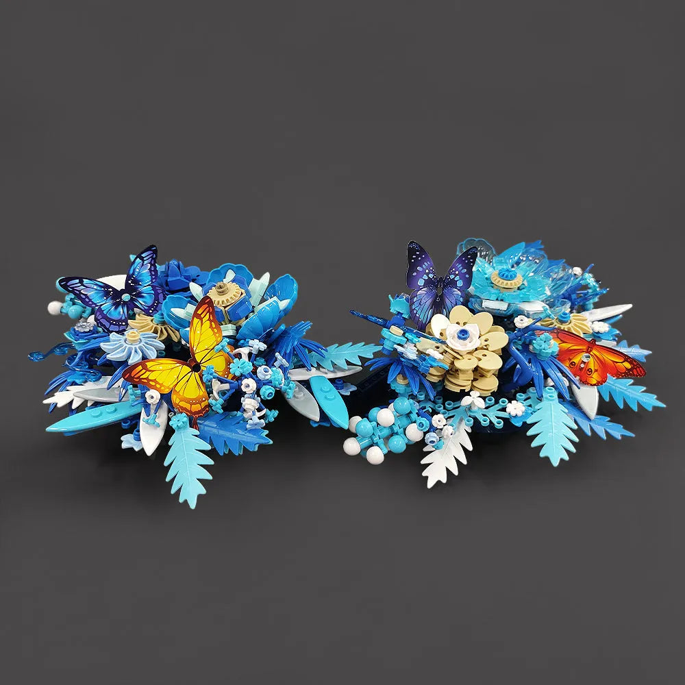 Building Blocks Ideas Creator Expert Dried Flower Decoration Bricks Toy Construction Set Toys - 1