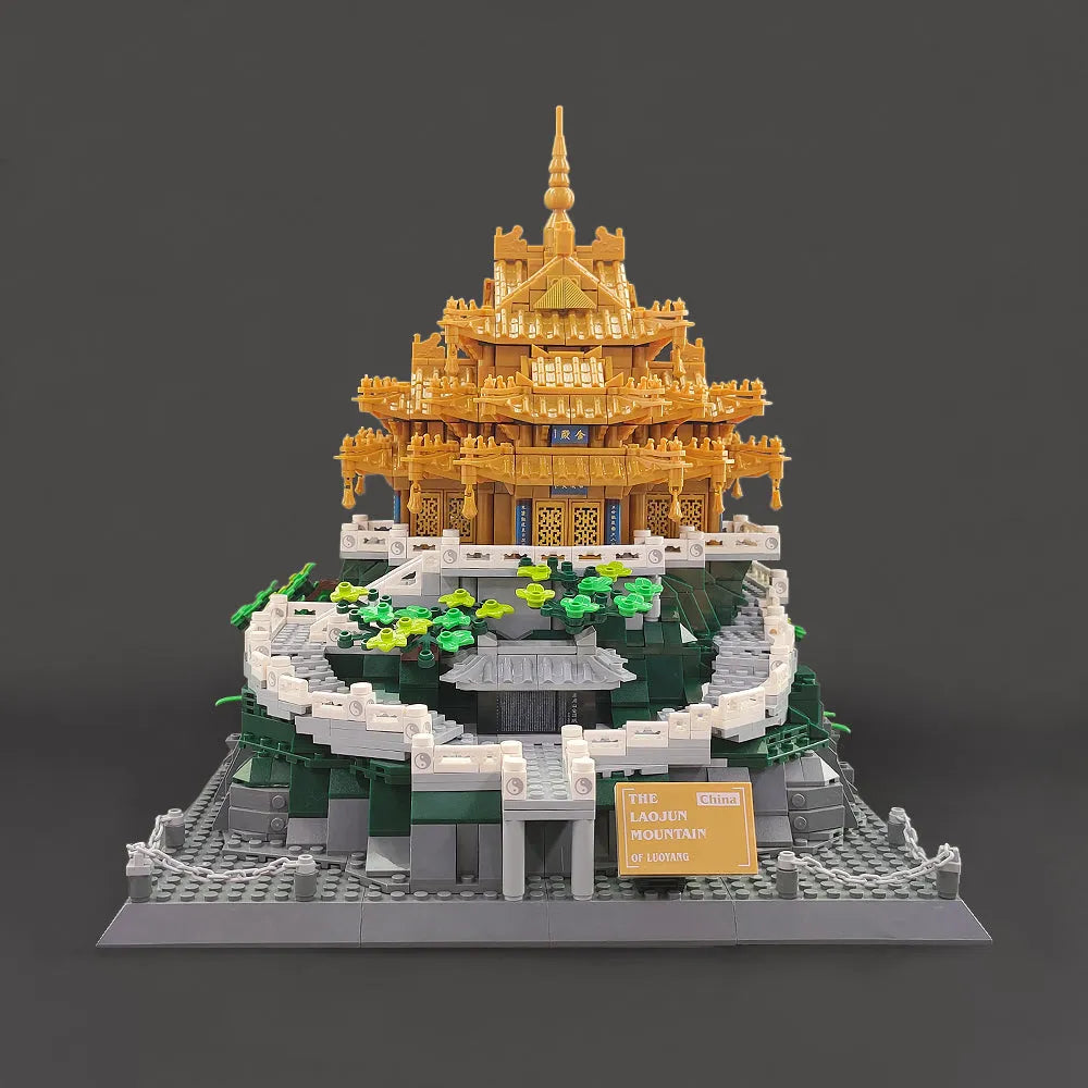 Building Blocks Architecture Famous China LAOJUN Mountain Bricks Toy - 6