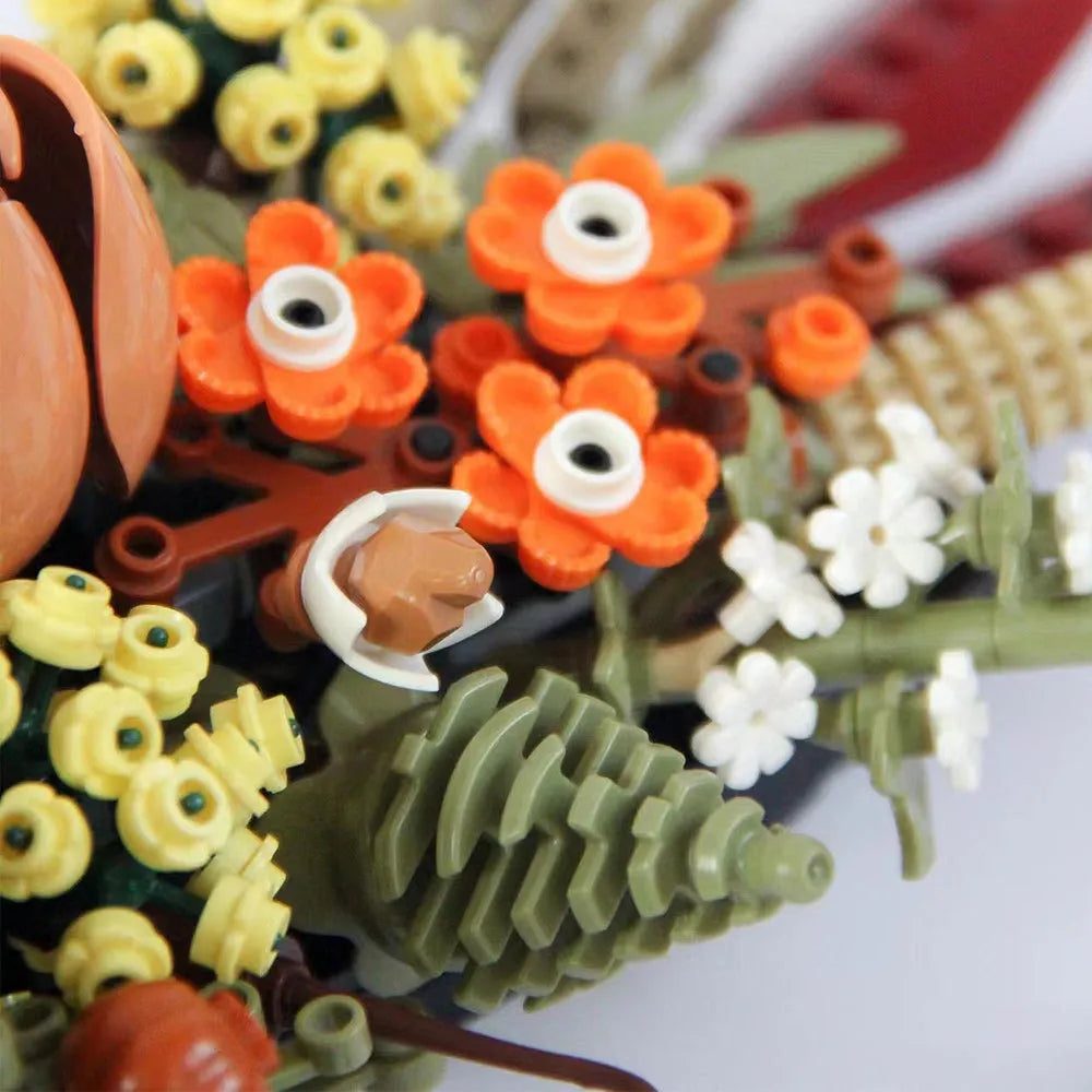 Building Blocks Romantic Love Bouquet Idea Dried Flower Centerpiece Bricks Toy - 3