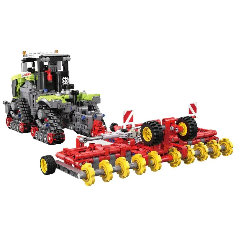Building Blocks Tech MOC Motorized Xerion 5000 Tractor TS Bricks Toy - 1