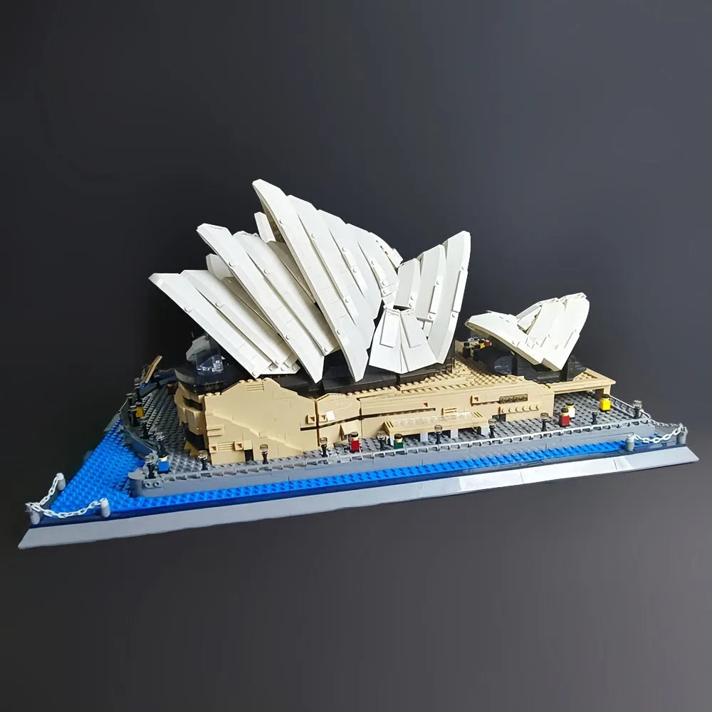Building Blocks MOC Architecture Famous Sydney Opera House Bricks Toy - 4