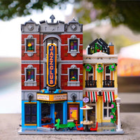 Thumbnail for Building Blocks Creator Experts MOC City Jazz Club and Pizzeria Bricks Toy - 3