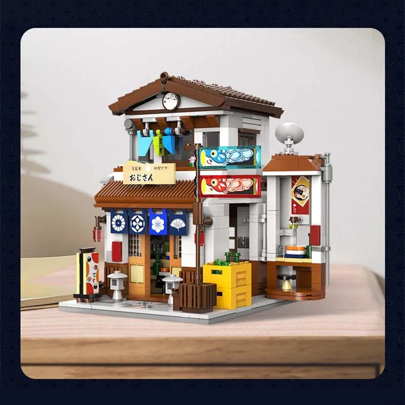 Building Blocks Creator Expert MOC Japanese Style Canteen Bricks Toy - 4