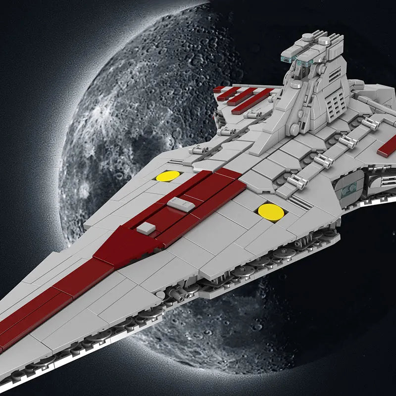 Building Blocks Star Wars MOC Republic Attack Cruiser Bricks Toy - 4