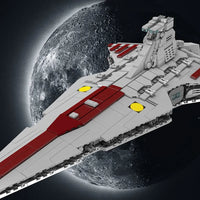 Thumbnail for Building Blocks Star Wars MOC Republic Attack Cruiser Bricks Toy - 4