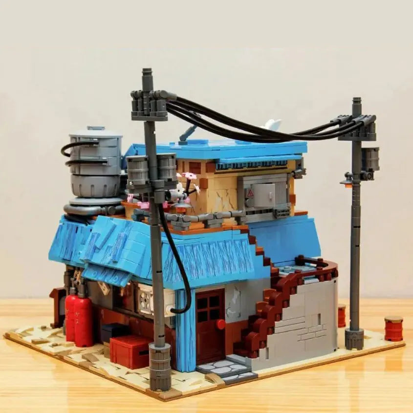 Building Blocks Creator Experts Japanese Noodle Shop House Bricks Toy - 3